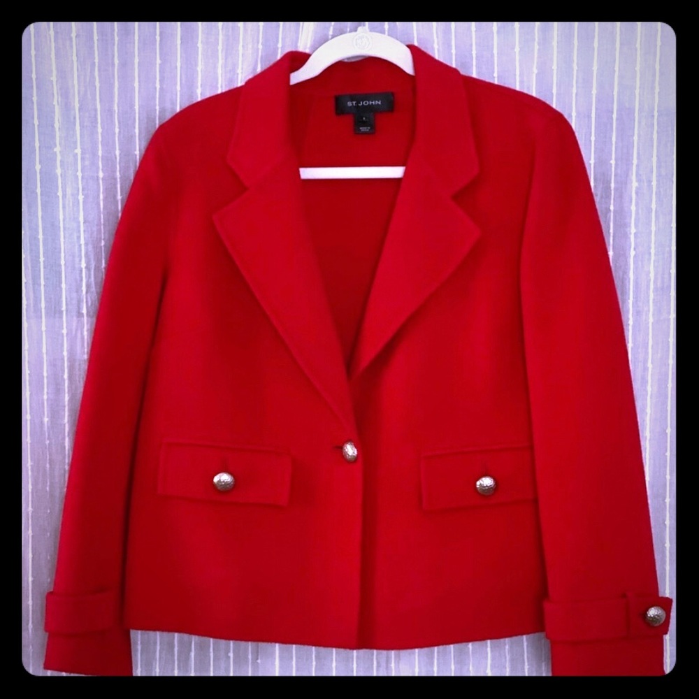 St John Cashmere/Wool Blazer, 8